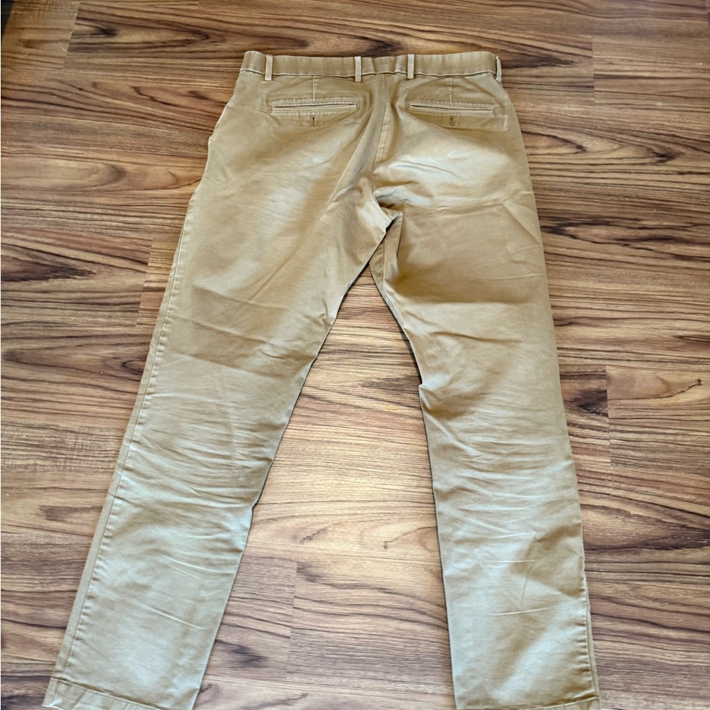 GAP Tan Chinos Classic Fit Cotton Twill - Picture 2 of 4